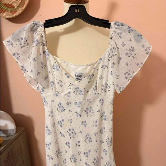 Princess Polly Hera Maxi Dress White Floral Sz 0 - Picture 4 of 10